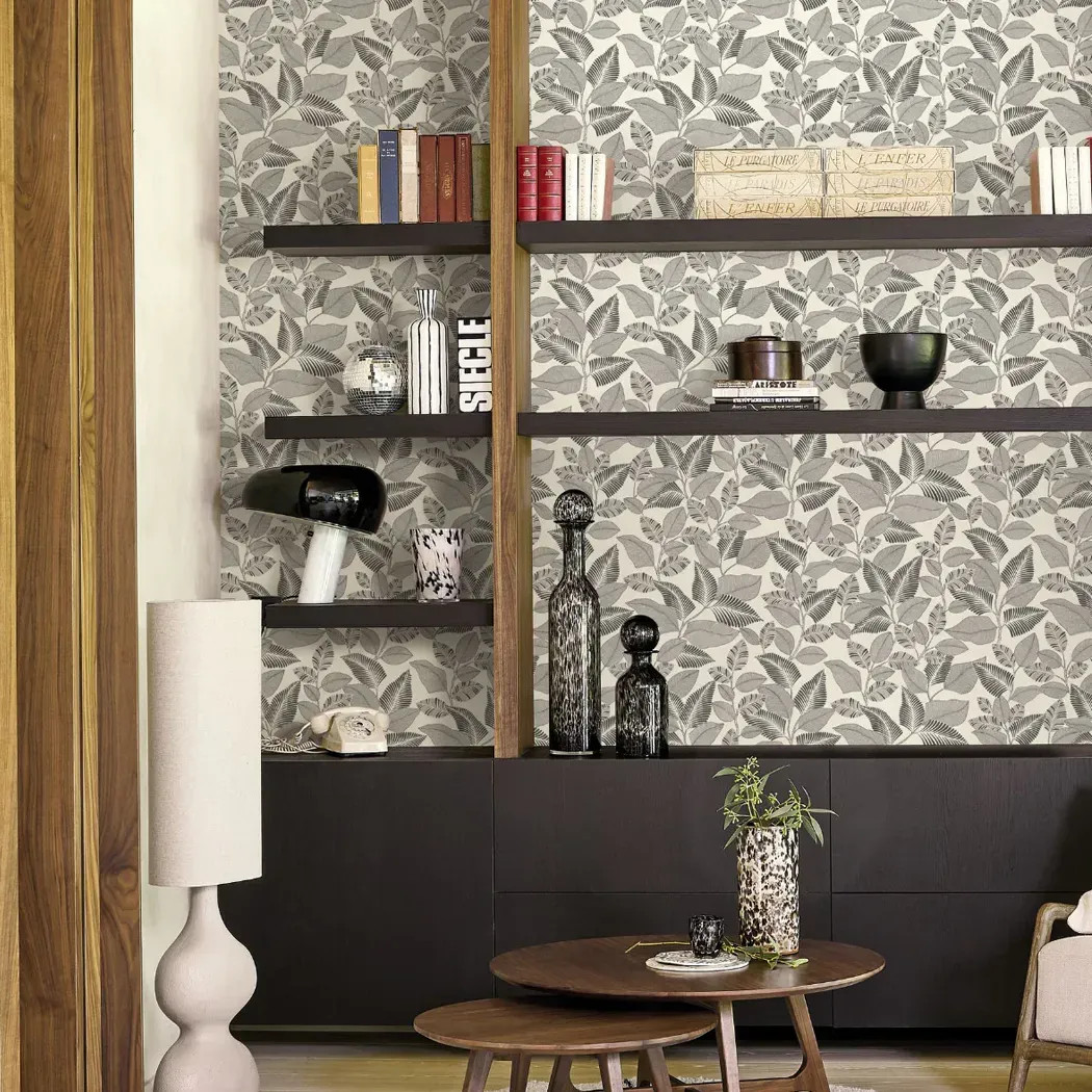 纏繞的藤蔓 壁紙(灰黑)