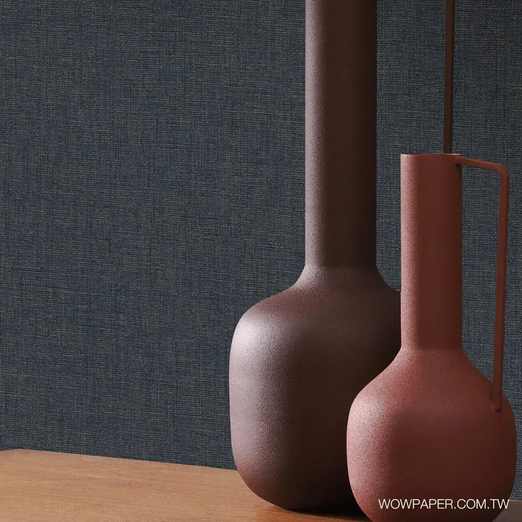 亞麻織紋 壁紙(藍)